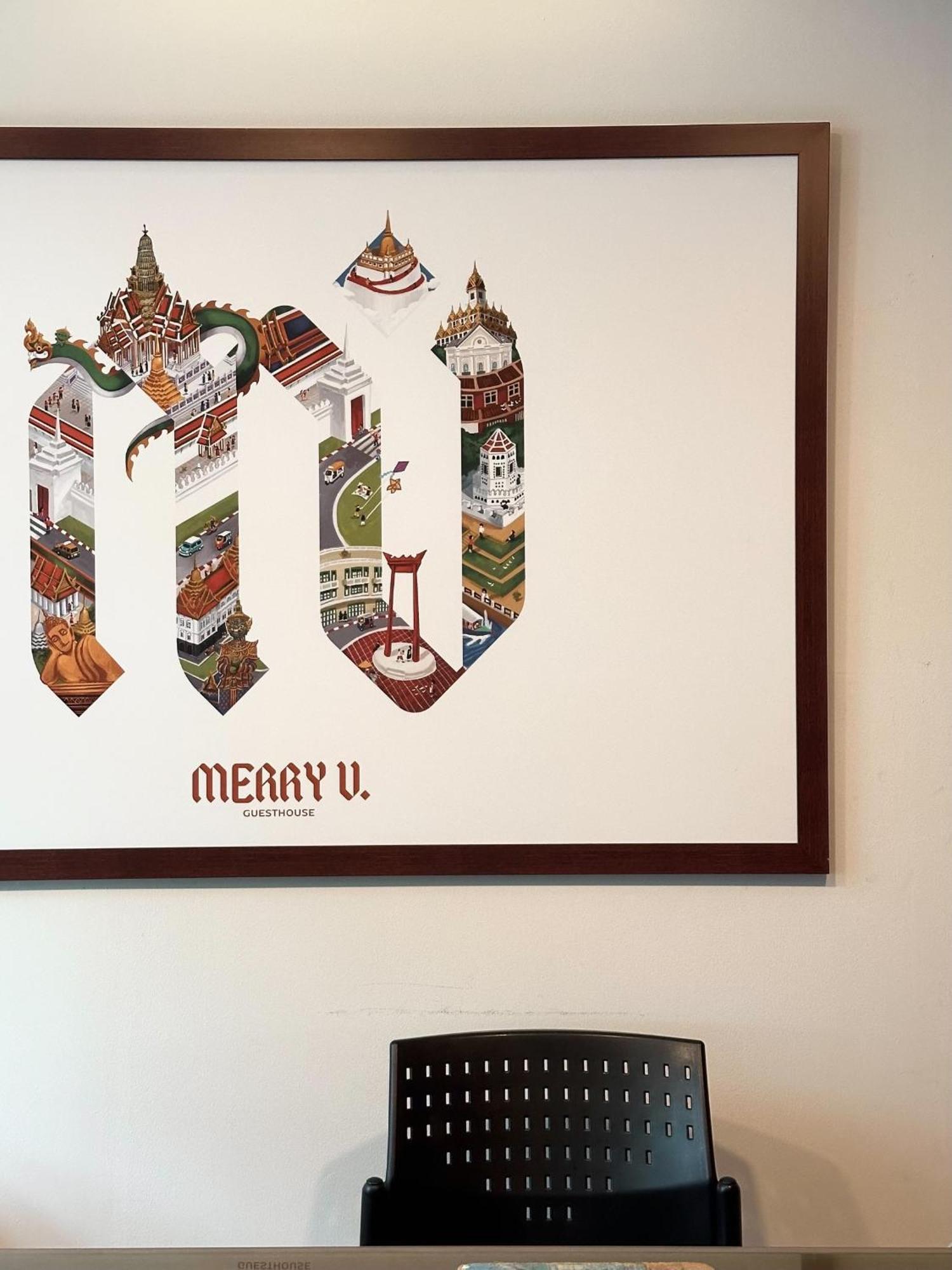 Merry V Guesthouse Bangkok Exteriör bild